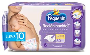 PAÑAL PEQUEÑIN RECIEN NACIDO ETAPA 0 X 30 UNIDADES