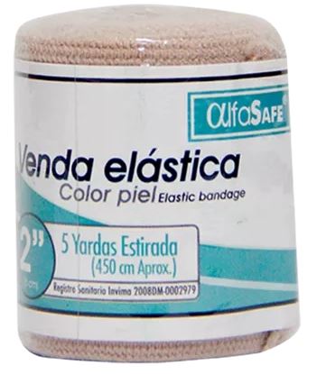 VENDA ELASTICA COLOR PIEL 2X5 YARDAS (ALFASAFE)