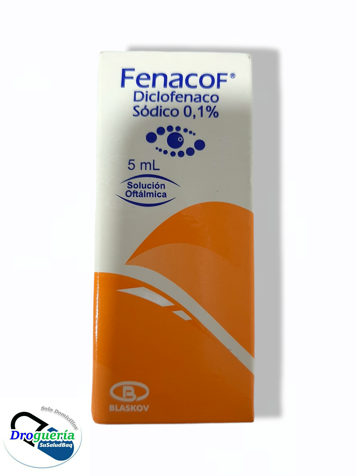DICLOFENACO SÓDICO 0,1% SOLUCIÓN OFTALMICA X 5 ml (FENACOF)