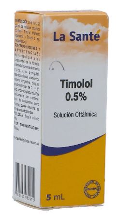 TIMOLOL 0,5 % SOLUCIÓN OFTALMICA X 5 ml (LA SANTÉ)