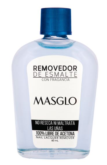 REMOVEDOR DE ESMALTE AZUL X 60 ml (MASGLO)