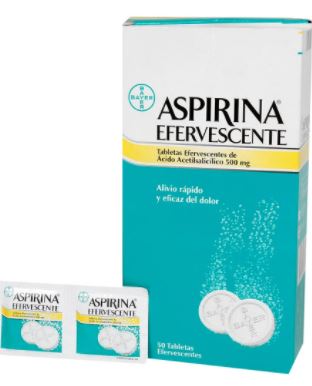 ASPIRINA EFERVECENTES x 2 TABLETAS