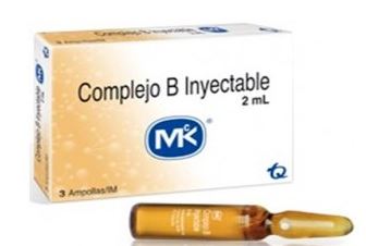 COMPLEJO B INYECTABLE  2 ML CAJA X 3 AMPOLLAS (MK)