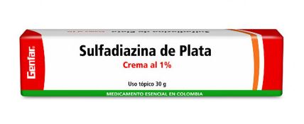 SULFADIAZINA DE PLATA CREMA AL 1% X 15 g (GENFAR)