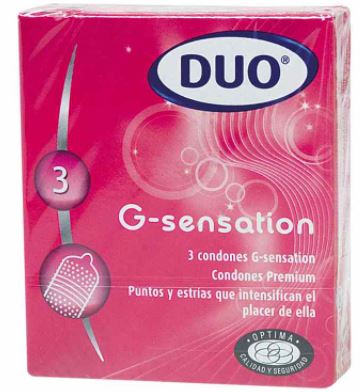 CONDONES DUO  X 3 UNIDADES