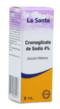 CROMOGLICATO DE SODIO 4% SOLUCIÓN OFTALMICA X 5 ML(LA SANTÉ)