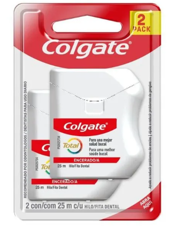 SEDA DENTAL COLGATE X 25 m X 2 UNIDADES