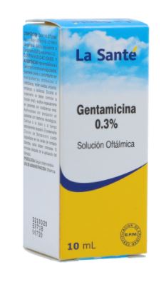 GENTAMICINA 0,3 % SOLUCÍON OFTALMICA (LA SANTÉ)