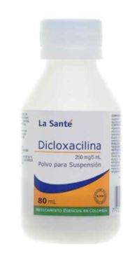 DICLOXACILINA 250 mg X 80 ml (LASANTÉ)