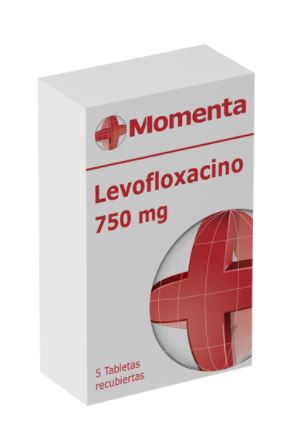 LEVOFLOXACINO 750 mg  X 5 TABLETAS EUROFARMA