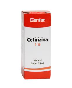 CETIRIZINA 1% GOTAS X 15 mL (GENFAR)