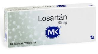 LOSARTAN 50 mg CAJA X 30 TABLETAS RECUBIERTAS (MK)