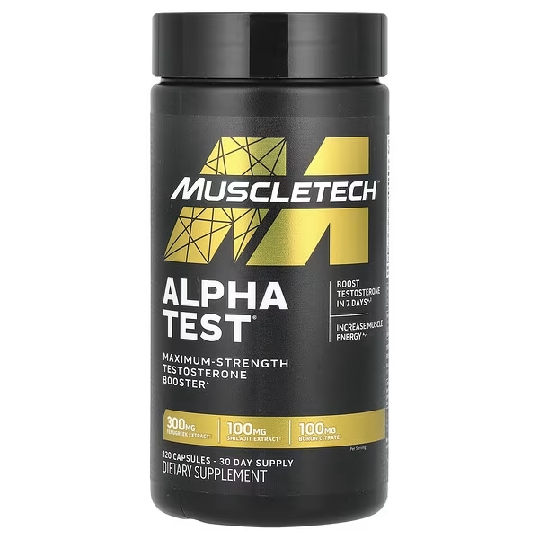 ALPHA TEST 120 CAPSULAS – MUSCLETECH