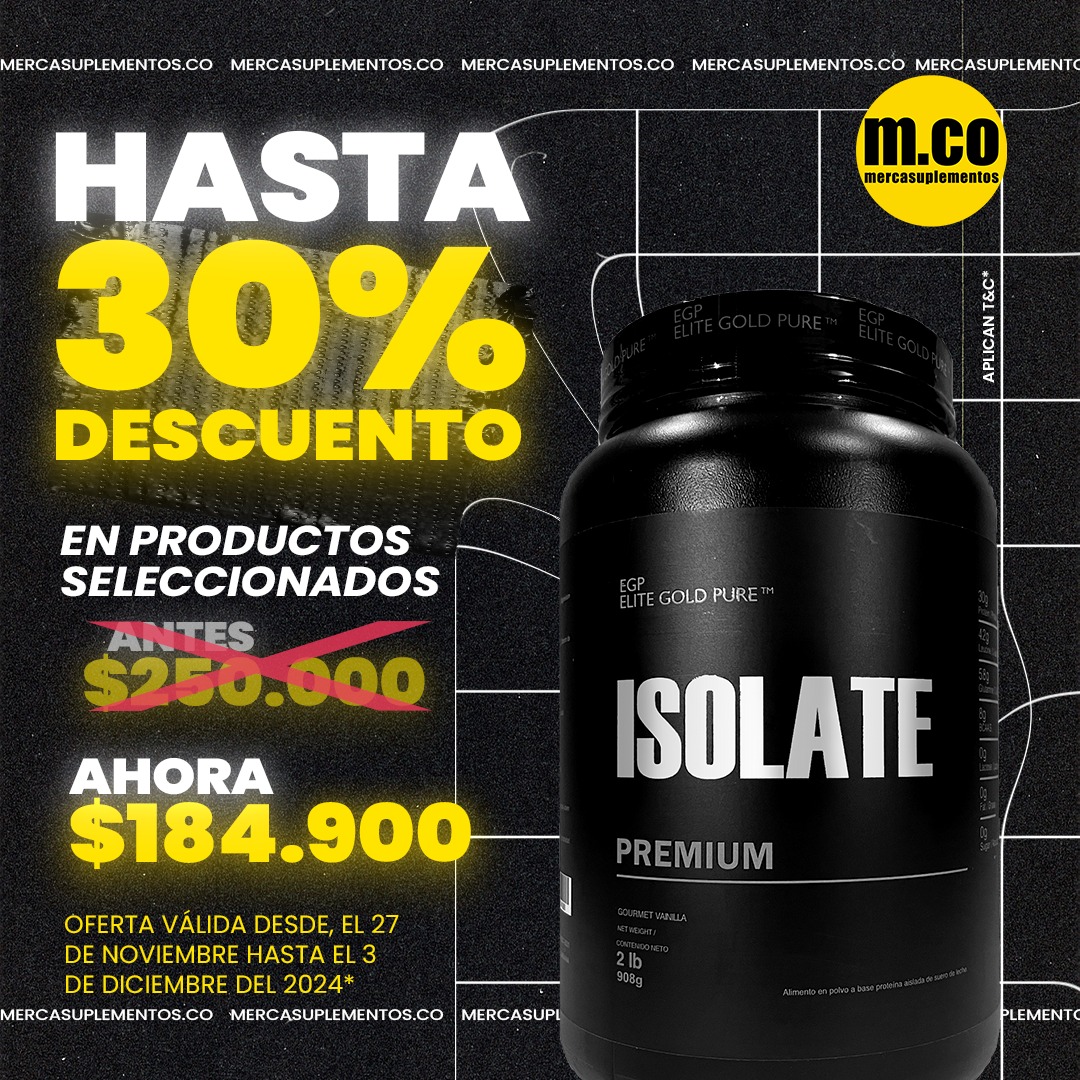 ISOLATE PREMIUM 2 LIBRAS VAINILLA GOURMET - EGP ELITE GOLD PURE