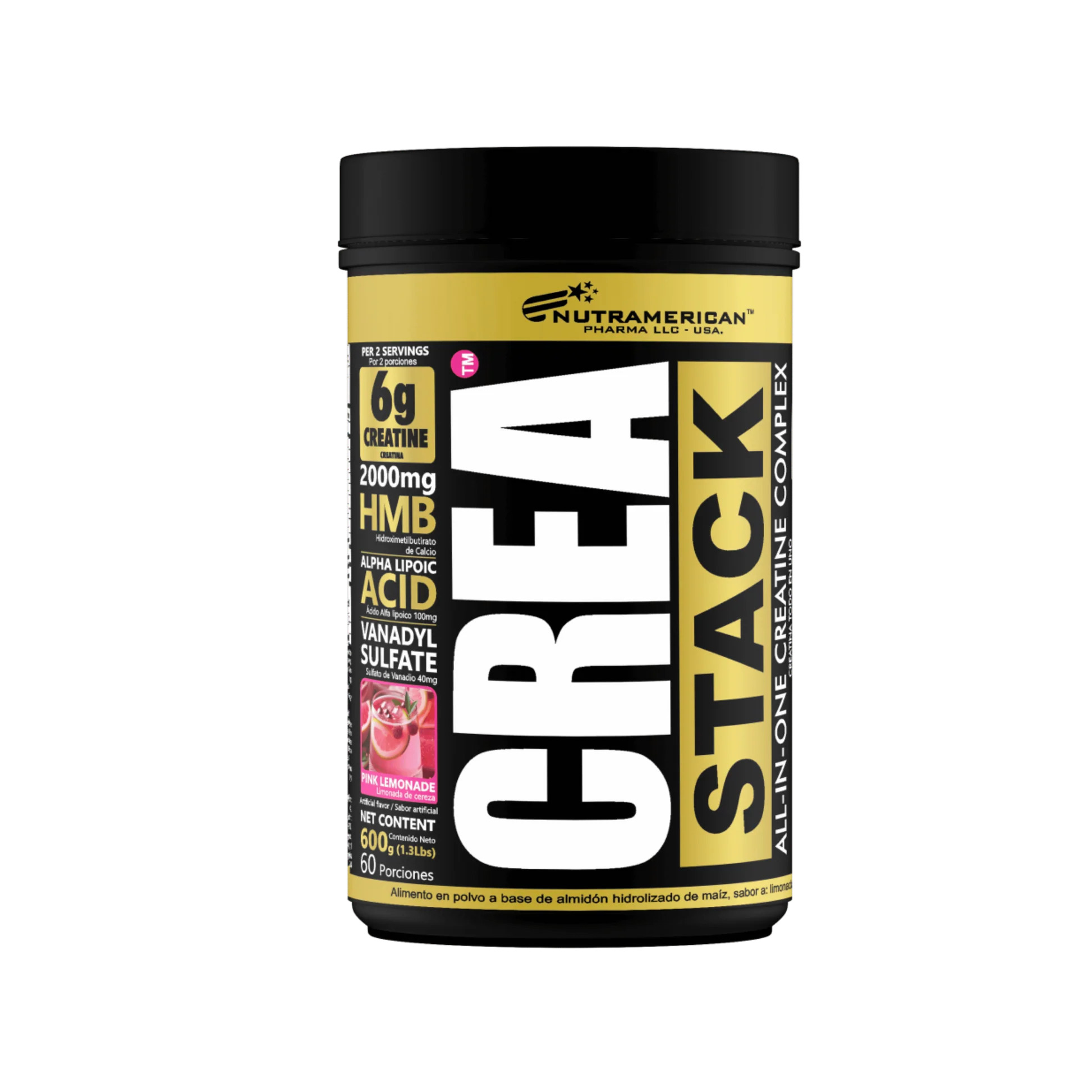 CREA STACK -  PINK LEMONADE - NUTRAMERICAN PHARMA (MEGAPLEX)