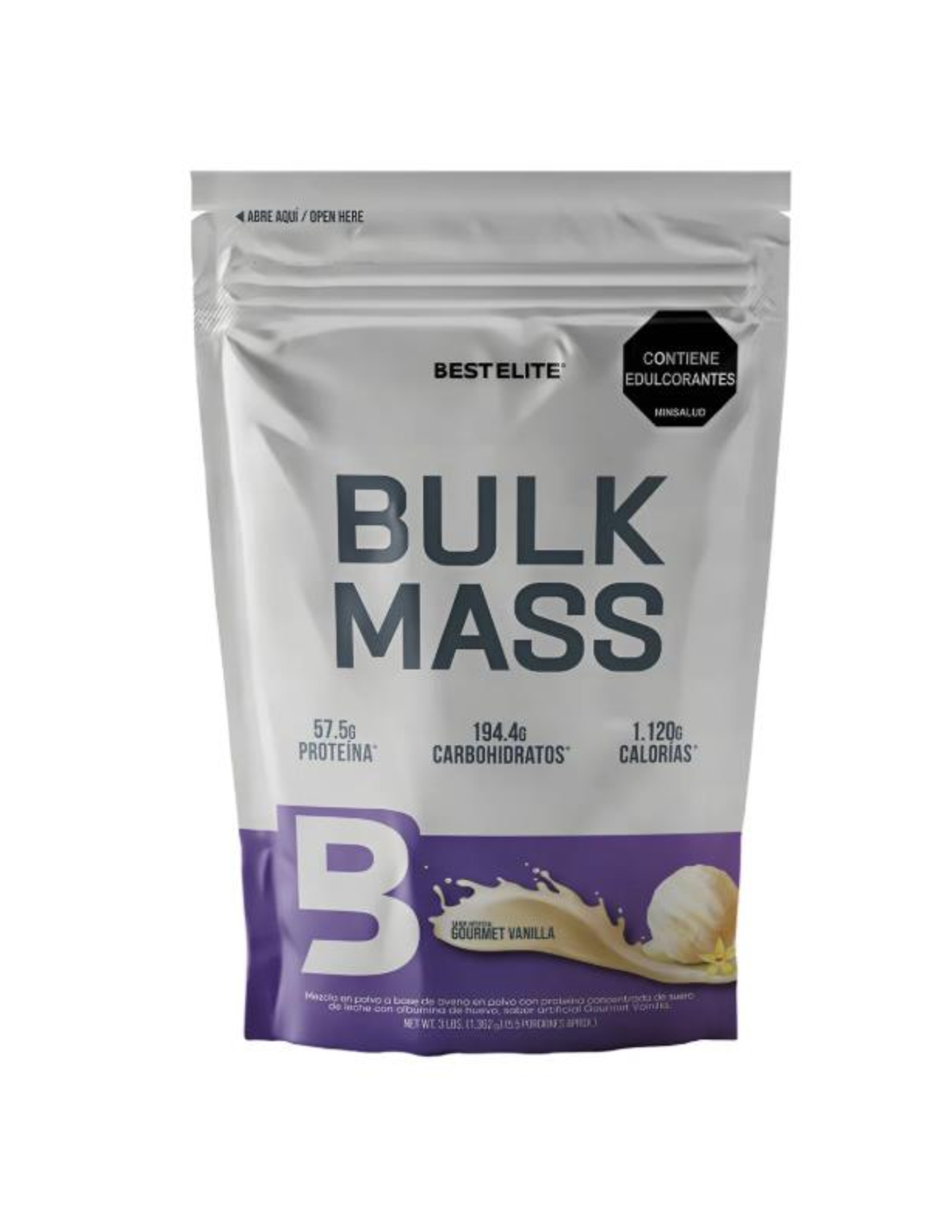 BULK MASS 3 LIBRAS GOURMET VANILLA - BEST ELITE