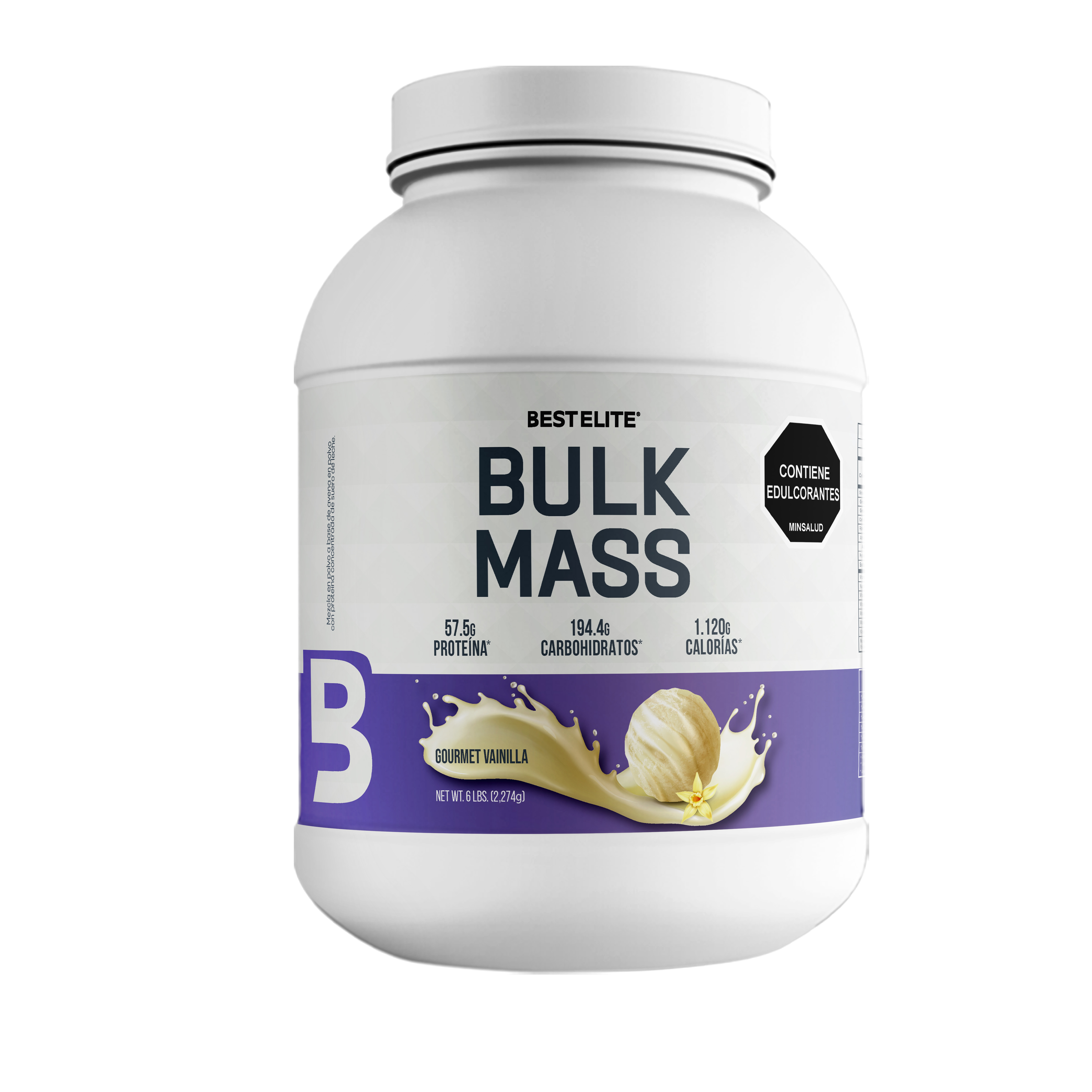 BULK MASS 6 LIBRAS GOURMET VANILLA - BEST ELITE