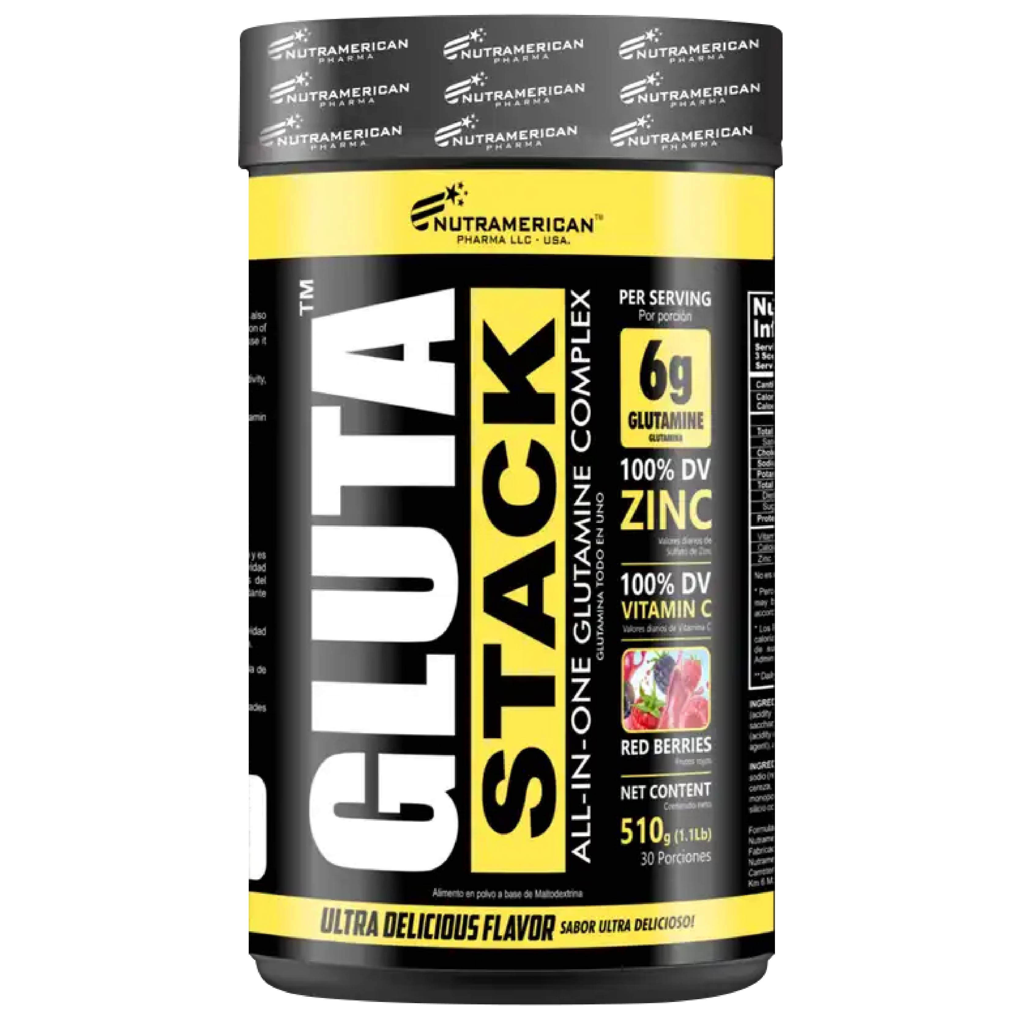 GLUTA STACK - NUTRAMERICAN PHARMA (MEGAPLEX)