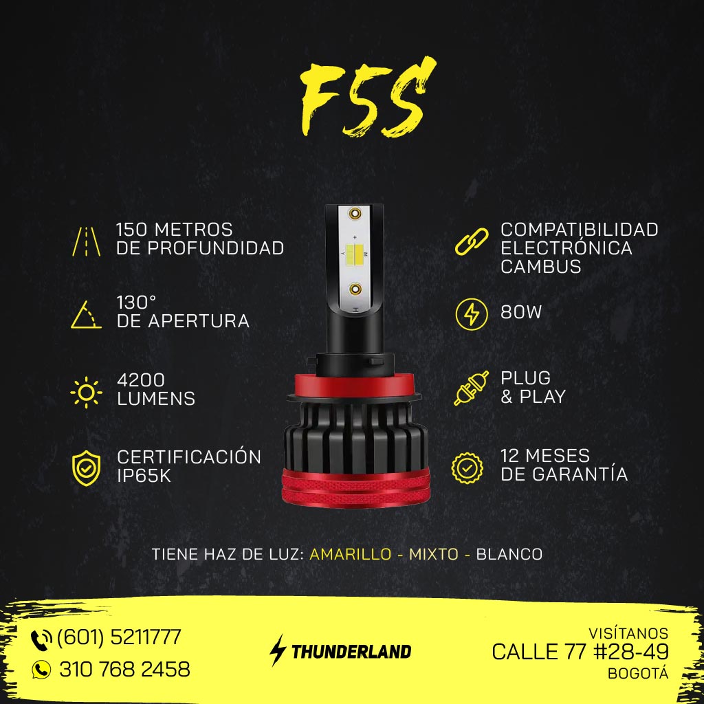 Bombillo Tricolor F5S.