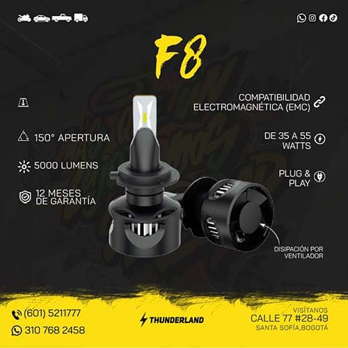 Bombillo LED F8