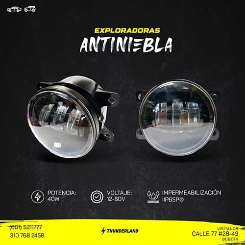 Exploradoras Antiniebla redondas