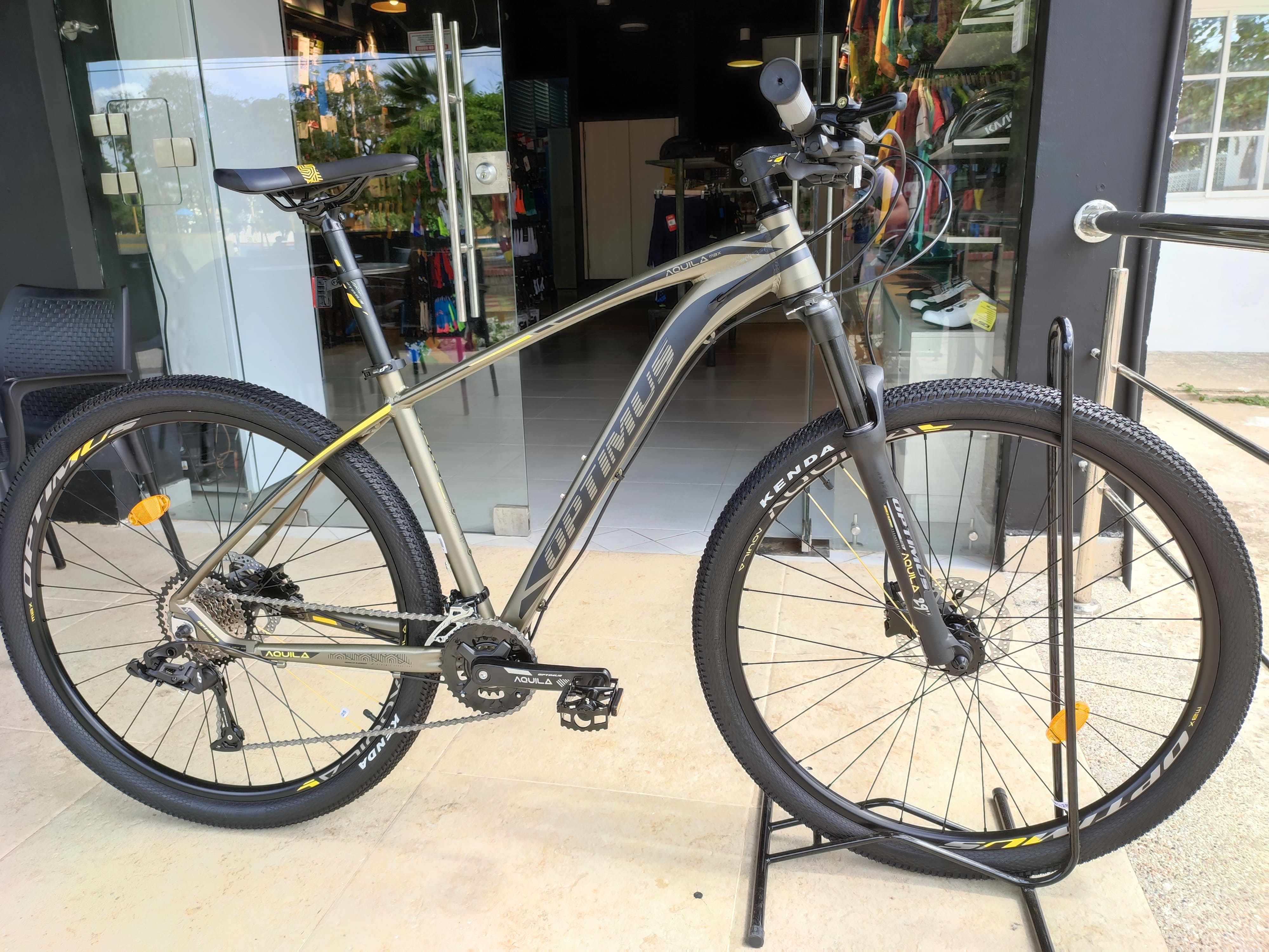 BICICLETA MTB 29" OPTIMUS AQUILA MAX HL LITE GRIS/NEGRO/AMARILLO