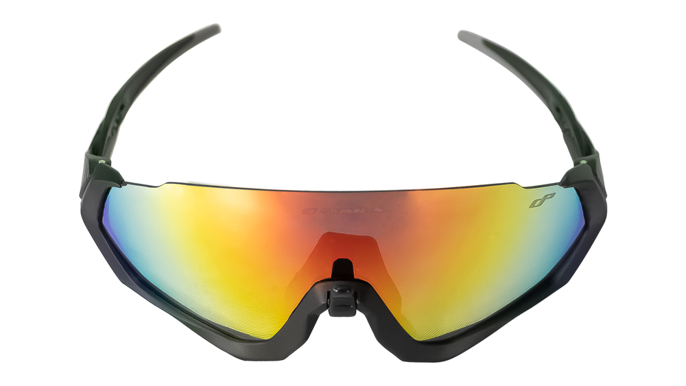 GAFAS OPTIMUS OP19 MARCO NEGRO, LENTE FULL ROJO REVO, LENTES ADICIONALES, CON ESTUCHE