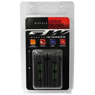 CAUCHO P/FRENO R-504 55MM NEGRO/VERDE CARBON GW