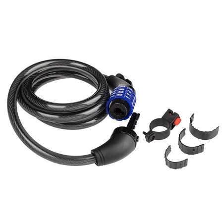 CANDADO CABLE ESPIRAL C/CLAVE 10*150