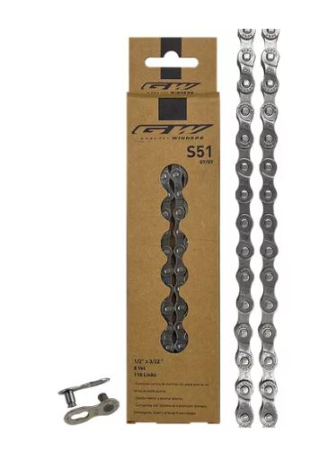 CADENA 8 VEL 1/2X3/32 116L S51 GRIS GW