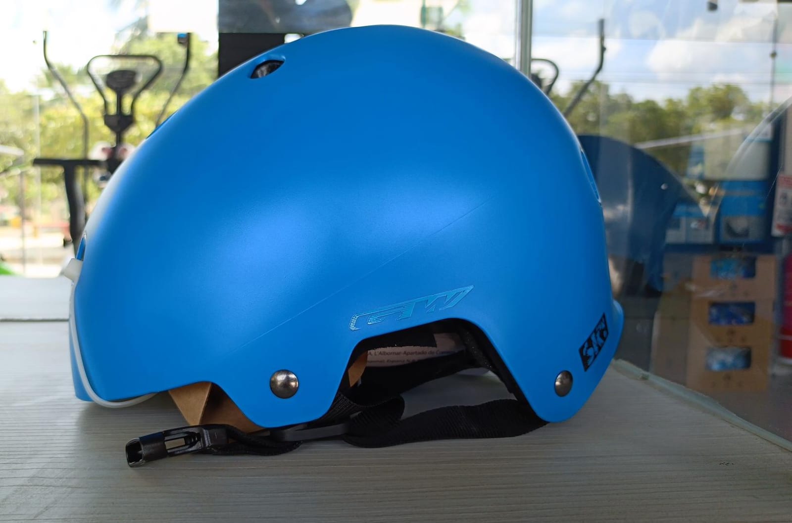 CASCO HELMETE S1 W/GW AZUL AQUA BRELMET SKA