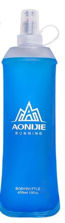 Botella de agua plegable para correr 450ml