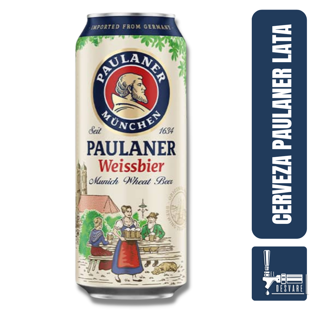 CERVEZA ALEMANA PAULANER NATURTRUB 500ML VOL 5.5%