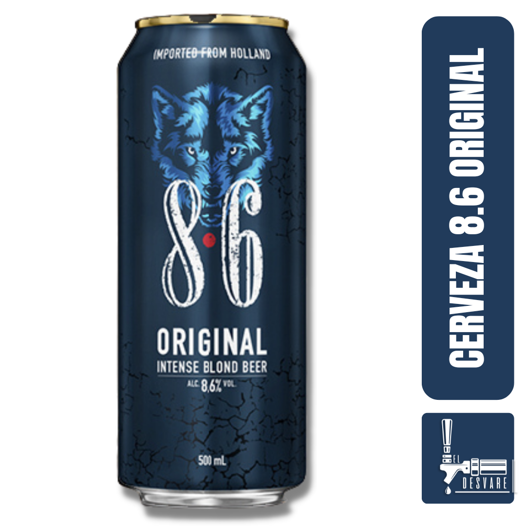 CERVEZA ALEMANA 8.6 BLOND 500ML 8.6%