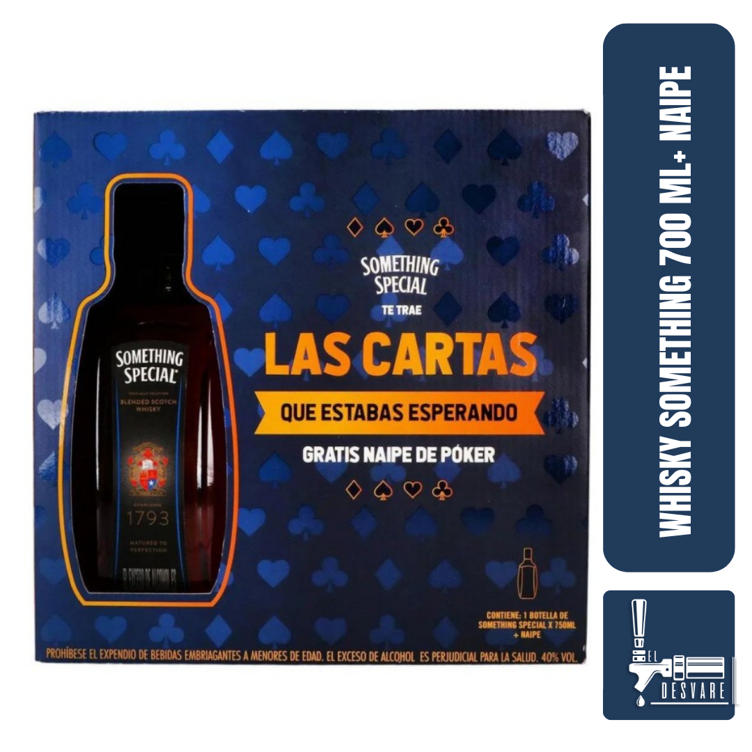 WHISKY SOMETHING SPECIAL 750ML + NAIPE