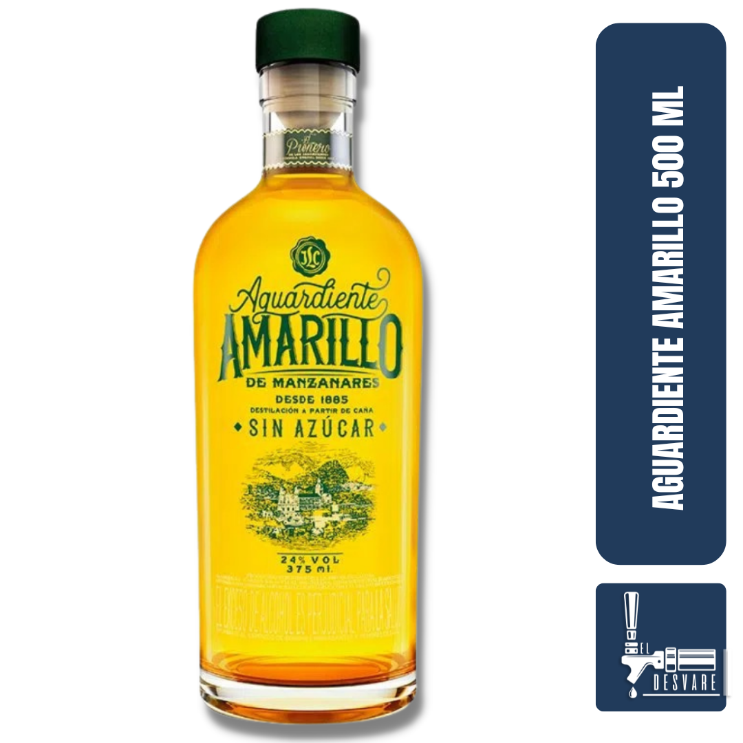 AGUARDIENTE AMARILLO 500ML 24%VOL