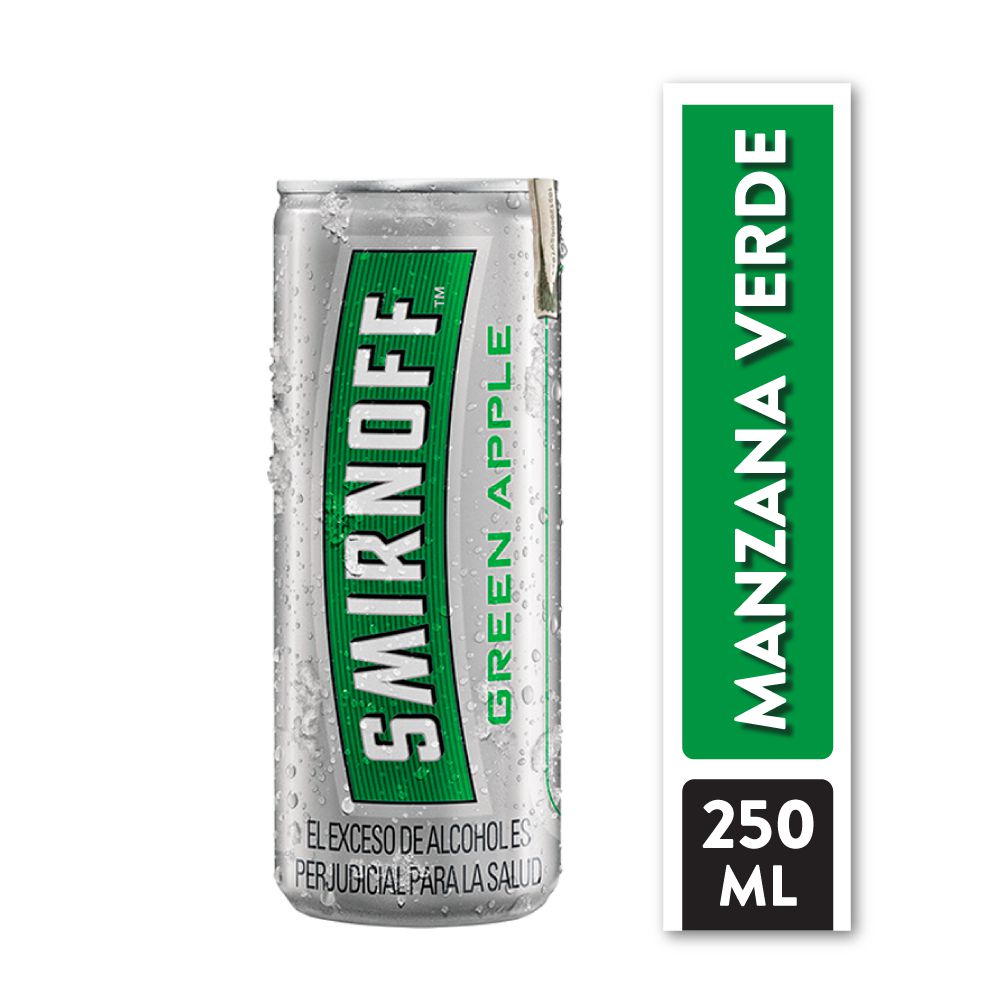VODKA SMIRNOFF ICE GREEN APPLE LATA 240ML