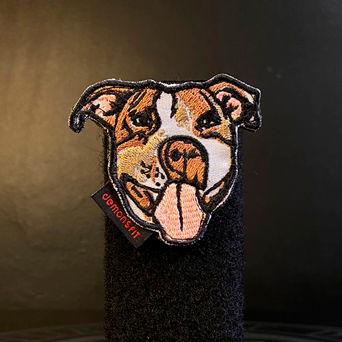 PITBULL DOG VELCRO PATCH
