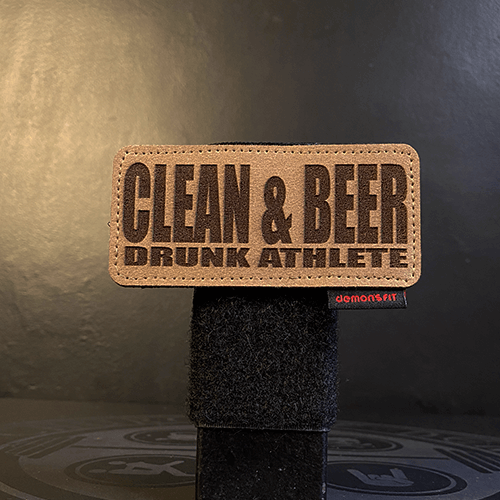 LEATHER PATCH CLEAN AND BEER