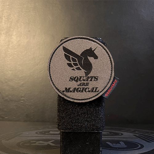 LEATHER PATCH UNICORN SQUAT ARE MAGICAL