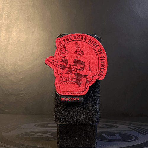 LEATHER PATCH THUNDER SKULL