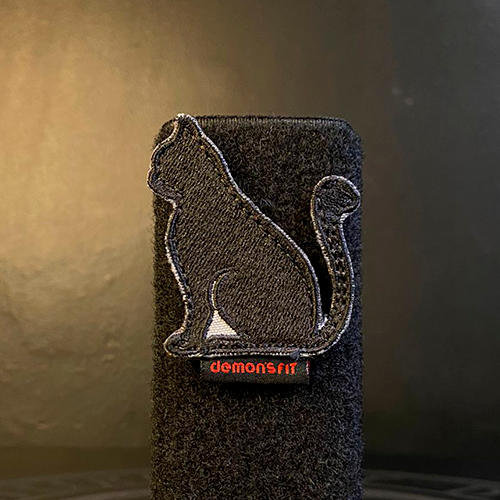 SILUET BLACK CAT VELCRO PATCH