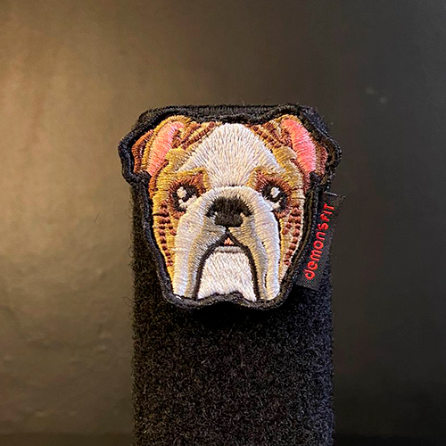 BULL DOG INGLES VELCRO PATCH