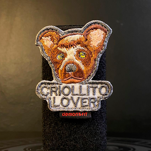CRIOLLITO BROWN DOG VELCRO PATCH