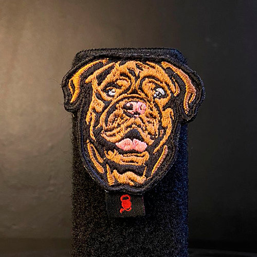 BORDEAUX DOG VELCRO PATCH