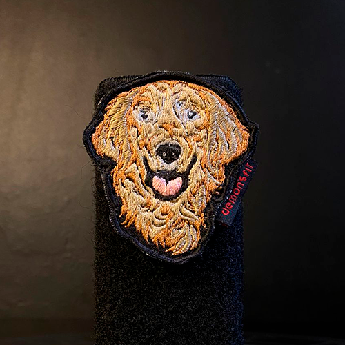 GOLDEN RETRIEVER DOG VELCRO PATCH
