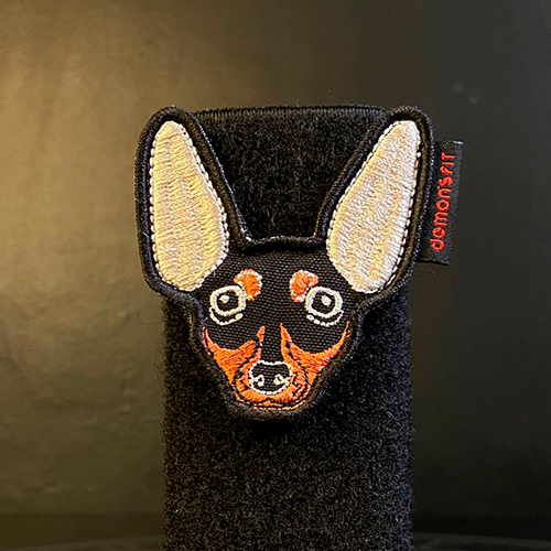 PINCHER DOG VELCRO PATCH