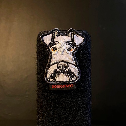 SCHNAUZER DOG VELCRO PATCH