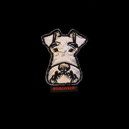 SCHNAUZER DOG VELCRO PATCH