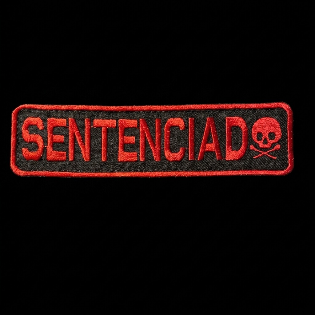 PARCHE SENTENCIADO 19X5 CM